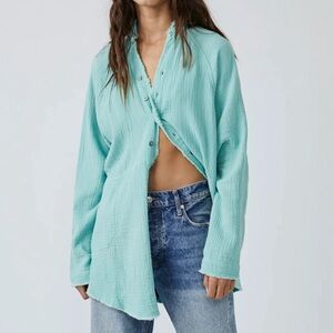 Free People We the Free *NWT* Summer Daydream Button down Top